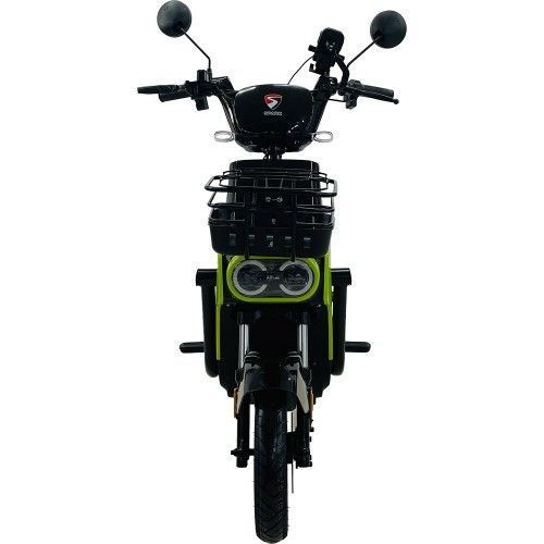 Велосипед з електромотором SPARK TOUR PRO 14" 60V/1000W/20Ah чорний з зеленым 247721 фото