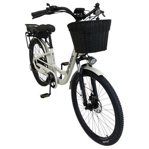 Велосипед з електромотором SPARK E-CITY COMFORT 17" 48V/500W/12,8Ah світло-сірий 218746 фото