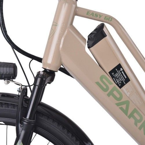 Велосипед з електромотором SPARK E-CITY EASY GO 17" 48V/500W/12,5Ah бежевий 239961 фото