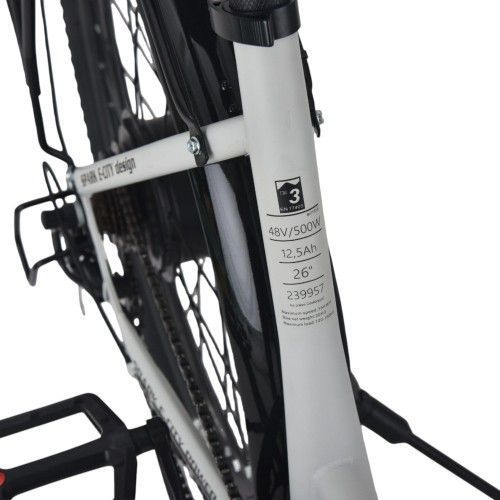 Велосипед з електромотором SPARK E-CITY EASY WAY 17" 48V/500W/12,5Ah сірий матовий 239957 фото
