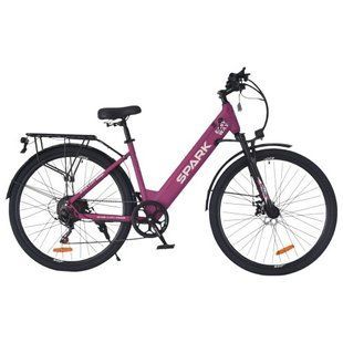 Велосипед з електромотором SPARK E-CITY EASY WAY 18" 48V/500W/12,5Ah фіолетовий матовий 239959 фото