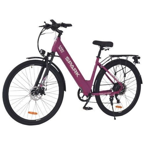 Велосипед з електромотором SPARK E-CITY EASY WAY 18" 48V/500W/12,5Ah фіолетовий матовий 239959 фото