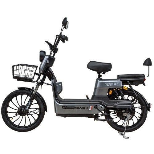 Велосипед з електромотором SPARK RIDER 14" 48V/500W/20Ah сірий 227050 фото