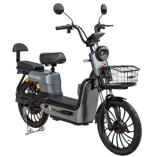 Велосипед з електромотором SPARK RIDER 14" 48V/500W/20Ah сірий 227050 фото