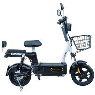 Велосипед з електромотором SPARK VOLT 14" 48V/400W/12Ah чорний 227054 фото